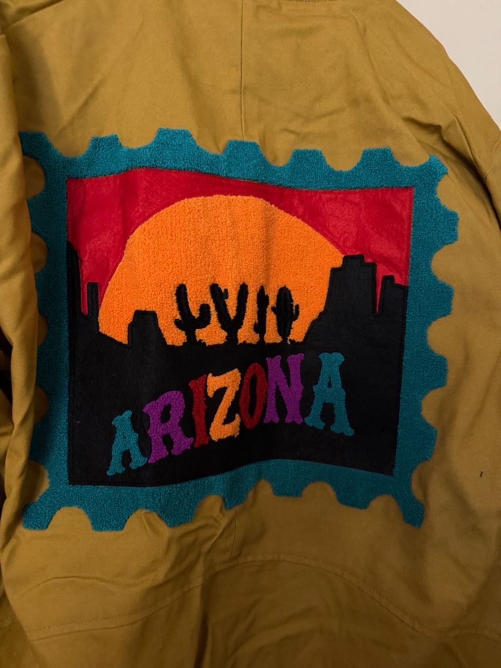 NWT Official Super Bowl LVII Mustard Bomber Jacket SIZE XL - Picture 8 of 8